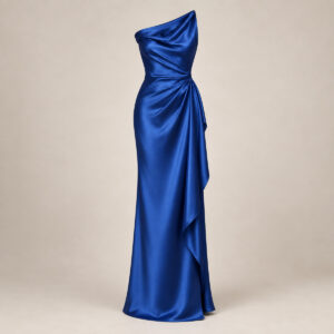 Novaire Cobalt Asymmetric Gown