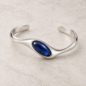 Oria Sapphire Silver Cuff